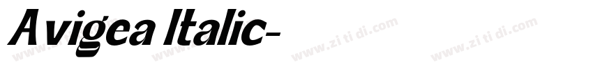 Avigea Italic字体转换